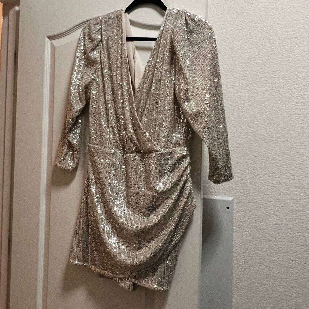 Brand new H&M sequin romper skirt dress